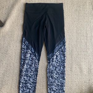 Fabletics Legging and Bra Set with Mesh Detail
